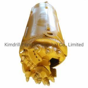 Double Bottom Cylinder Rotary Drill Bucket with Rock Bits
