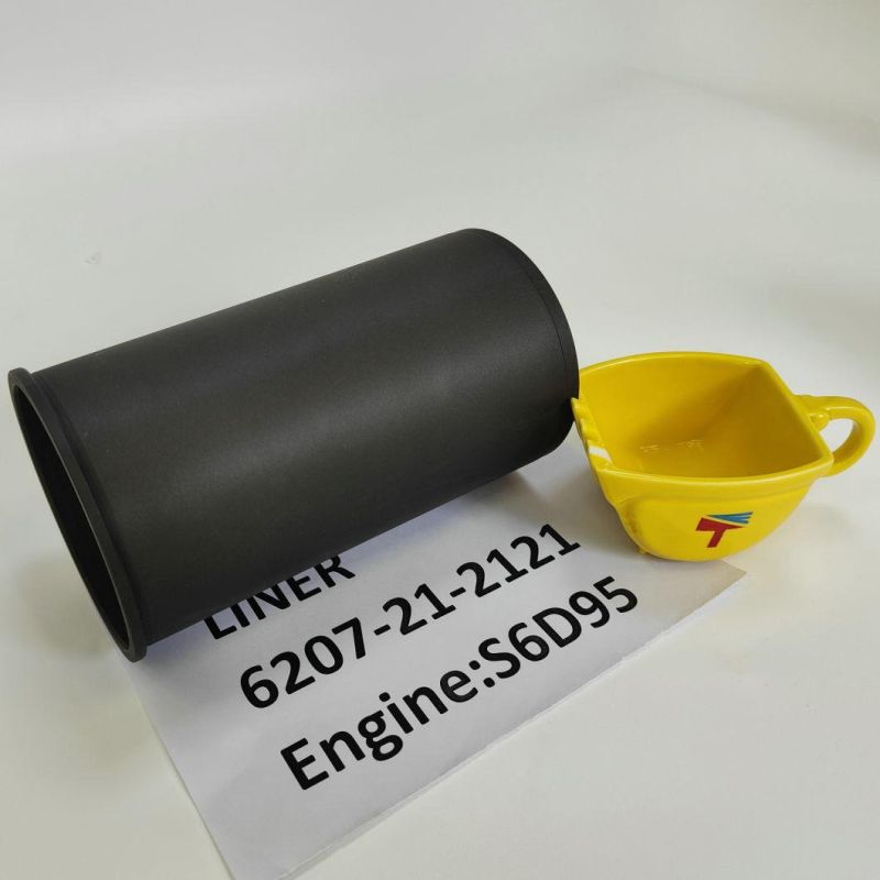 Machinery Engine Cylinder Liner 6207-21-2121 for Excavator PC200-5 PC200-6 Buildozaer D31p Engine 4D95 S6d95