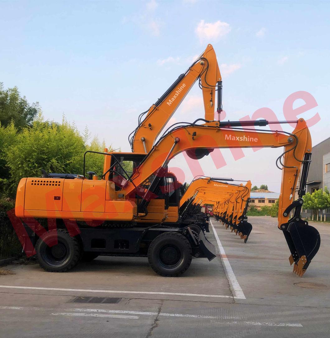 Chinese 7ton Cheap Hydraulic Excavator Machine Price New 8ton Digger Crawler Excavator for Sale