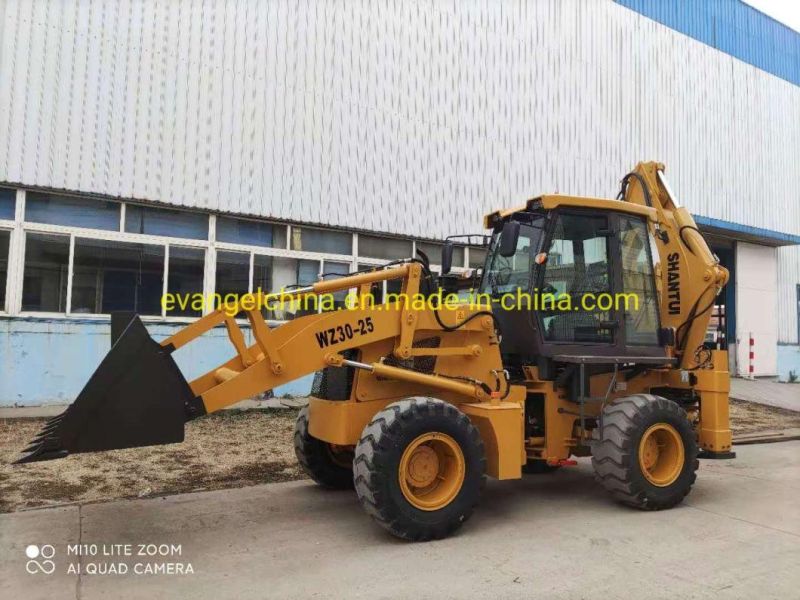 Shantui 1m3/0.3m3 Articulated Backhoe Loader Wz30-25