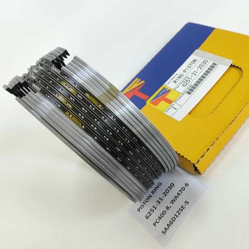 High Quality Diesel Engine Mechanical Parts Piston Ring 6251-31-2030 for Excavator Parts PC400-8 Wheel Loaders Parts Wa470-6 Engine Parst SAA6d125e-5