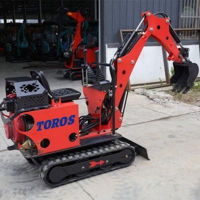 Garden Use Crawler Excavators Digger Mini Excavator 0.8 Ton 1.2 Ton Excavator with Attachment