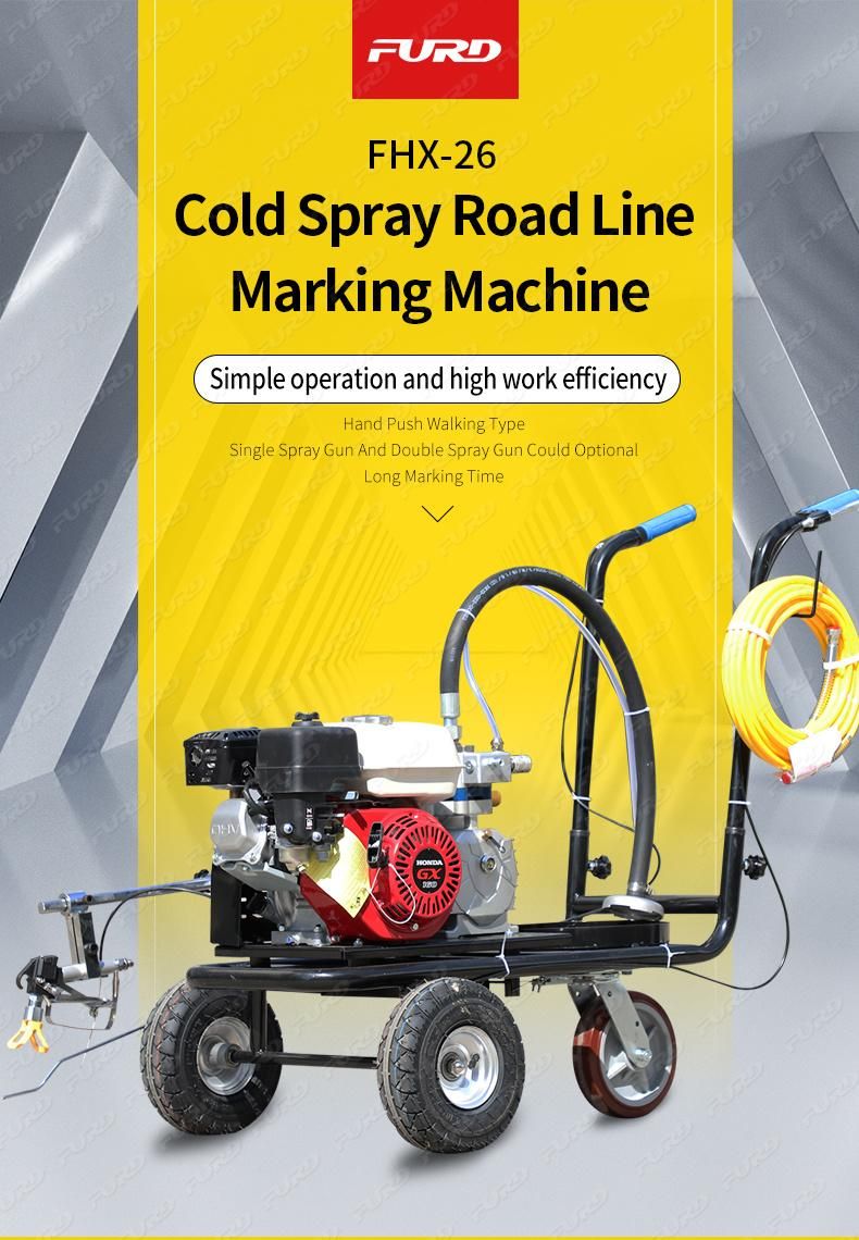 Cold Paint Highway Line Road Marking Spray Paint Machine Fhx-26