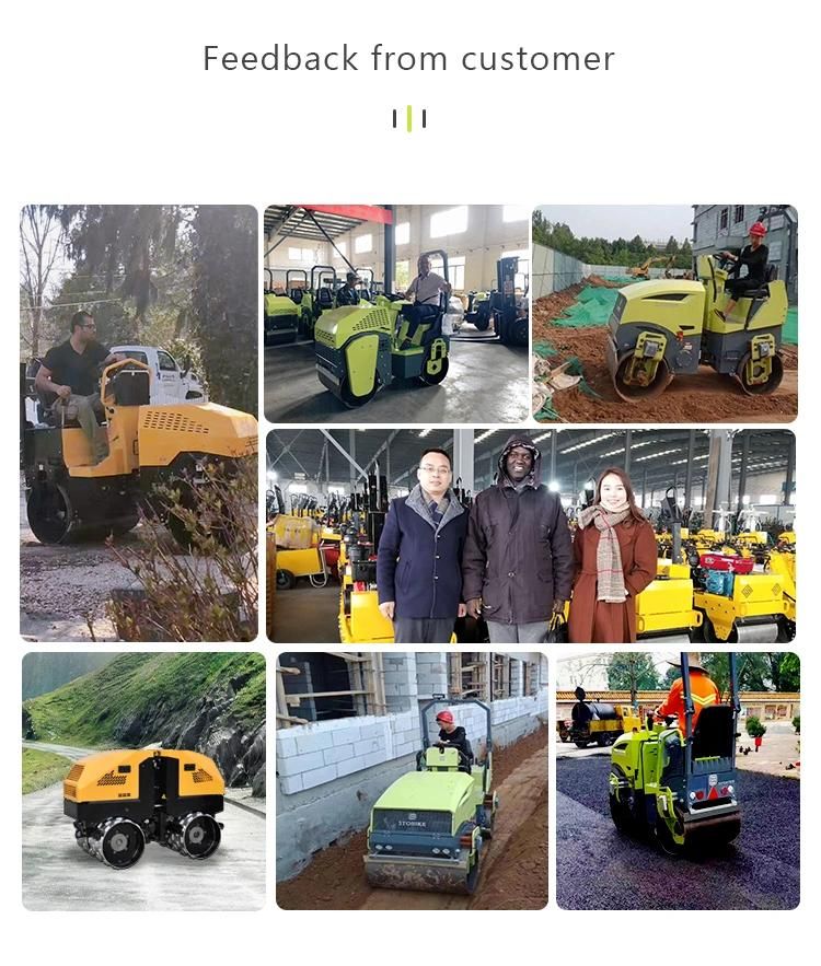 Remote Control Trench Double Drum Hydraulic Vibratory Road Roller