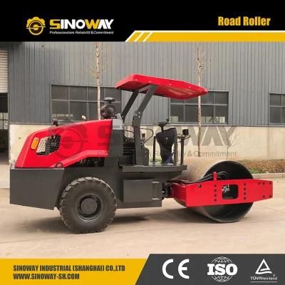 6 Ton Drum Roller Sinomach Vibration Road Roller for Sale