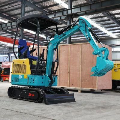 Small Mini Excavator 0.8ton 1.5 Ton Small Crawler Excavator