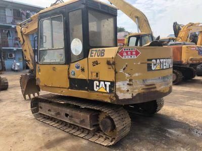 7t Used Caterpillar Mini Crawler E70b Excavator