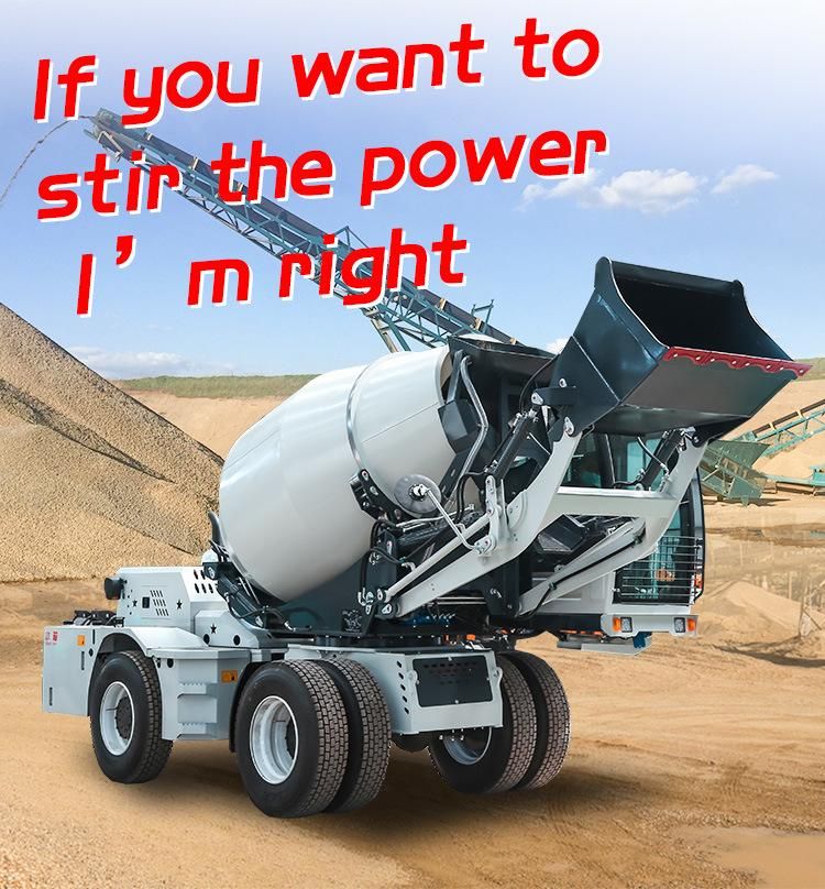 3.5m3 Diesel Engine Self Feeding Concrete Mixer Mobile Concrete Mixer Concrete Truck Mixer