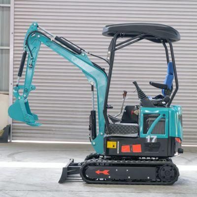 Hot Sale China 1.5 Ton Cheap Koop Engine Mini Cabin Excavator Digger with Quick Hitch/Hydraulic/Crawler/CE/Diesel Gasoline