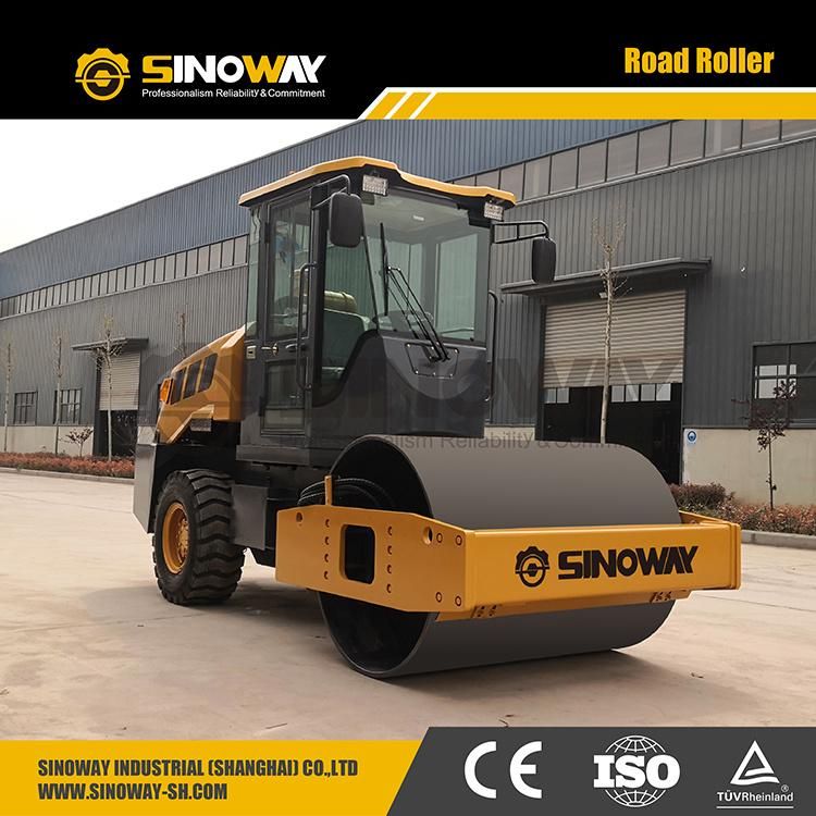 Sinomach Single Drum Vibratory Roller Xs600j 6 Ton Small Road Roller for Sale