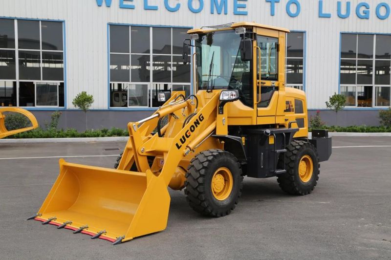 Lugong Mini Wheel Loader as Backhoe Loader and Skid Steer Loader Good Construction Equipment