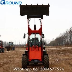 Hot selling 1.6ton mini front end loader with pallet fork ,CE&EPA approved