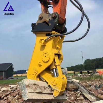 360 Degree Rotation Hydraulic Rotating Pulverizer Rock Concrete