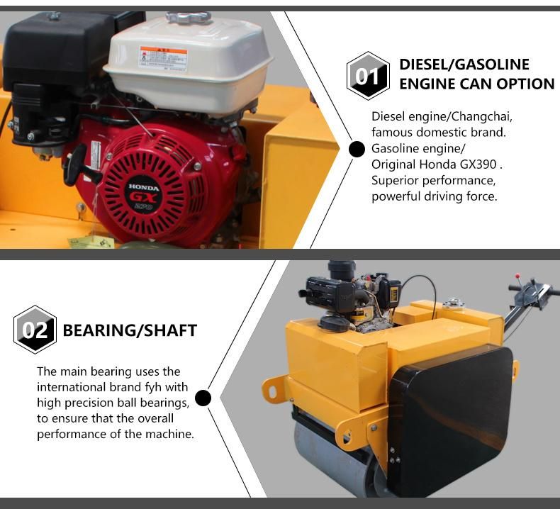 550kg 20kn Mini Compactor Road Roller