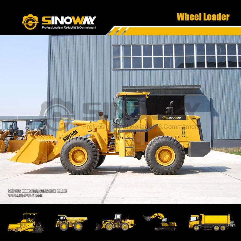 5 Ton Wheel Loader Sinoway Front Wheel Loader with Telescopic Boom