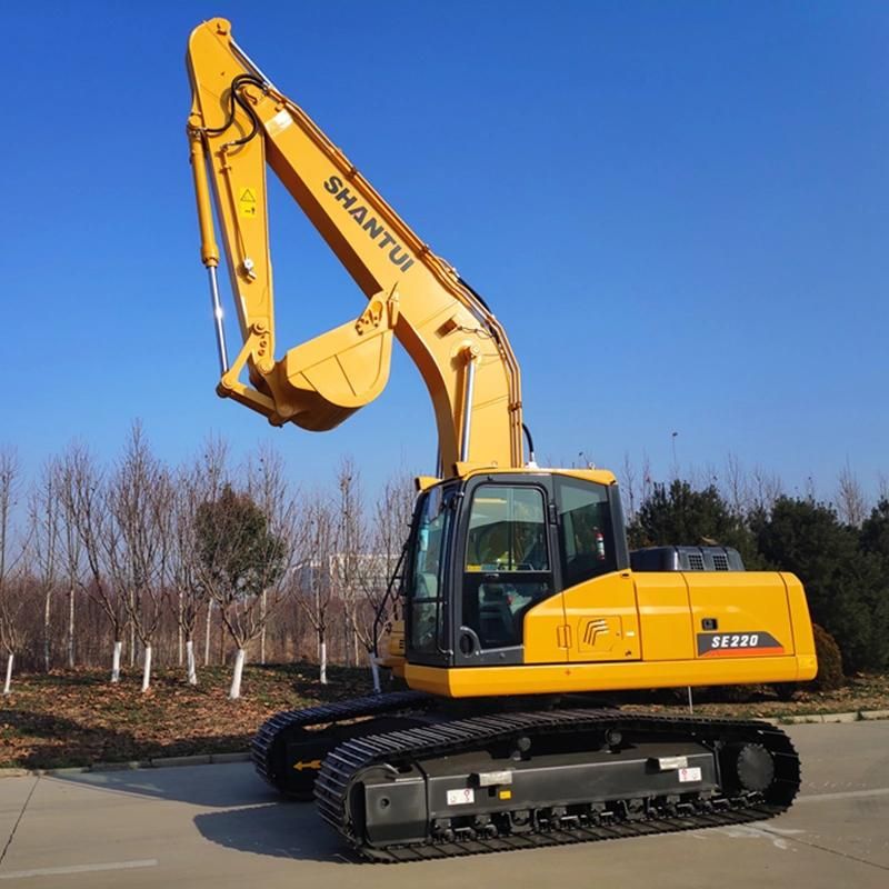 New Shantui 21 Ton Se210 Crawler Excavator Cummins Engine