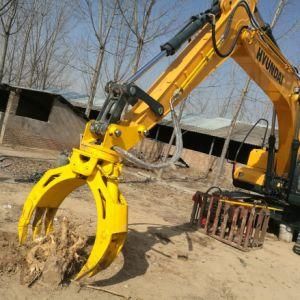 Excavator Hydraulic Rotating Grapple Wooden Grapple Log Grapple Stone Grapple