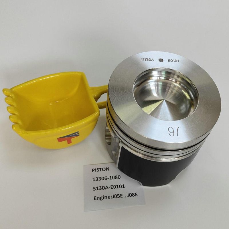 High-Performance Diesel Engine Parts Piston 13306-1080 S130A-E0101 for Excavator Sk200-8 Engine J05e Jo8e