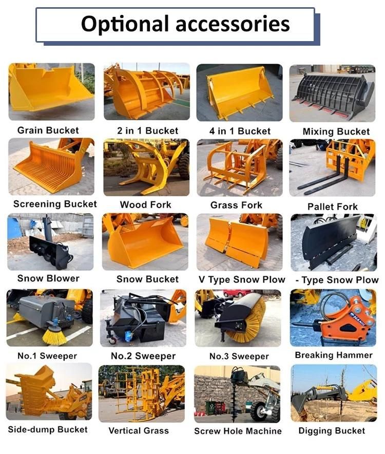 China Manufacture Loaders Construction Work Tractor Wheel Loaders for Sale