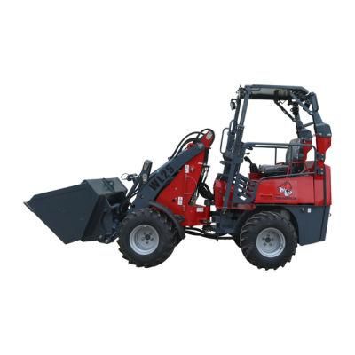 China Articulated Mini Wheel Loader Front End Shovel Loader Wl25 for Sale