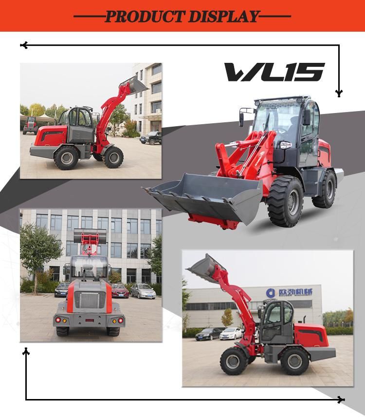 Chinese Diesel Mini Wheel Loader with Pallet Hydraulic Control Valve