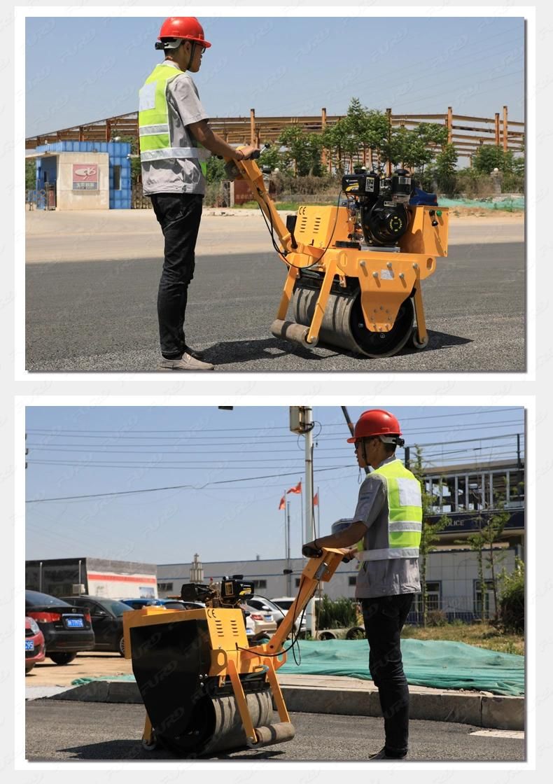 325kg Hand Guided Mechanical Single Drum Vibratory Road Roller for Sale