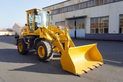 China Lugong T938 Mini Articulaed Wheel Loaders 2ton Front End Loader Payloader