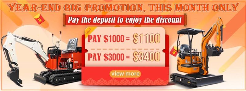 Small Diesel Excavator Smallest 600 Kg Mini Digger Garden Smallest Mini Excavator Digging Machine Hydraulic Remote Control Excavator with Attachments by Sea