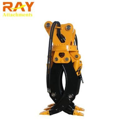 Four Rope Grab Machine 360 Rotary Orange Peel Grapple Bucket for PC200