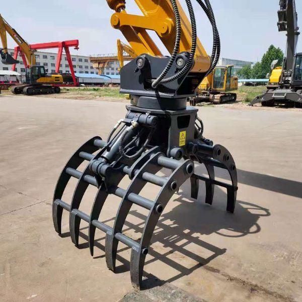 Excavator Grapple Bucket Wooden Scoop