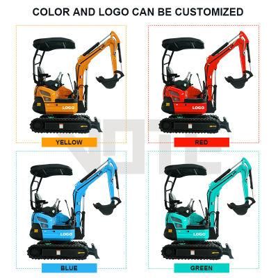 Vtw-20s Mini Excavator Log Grapple Chinese Garden Bagger Hydraulic Excavator Crawler Digger Cheap Price Excavator