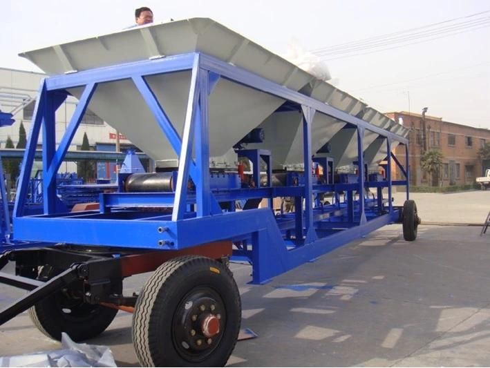 Mobile Concrete Batching Plant for High Way Building, Road, Bridge