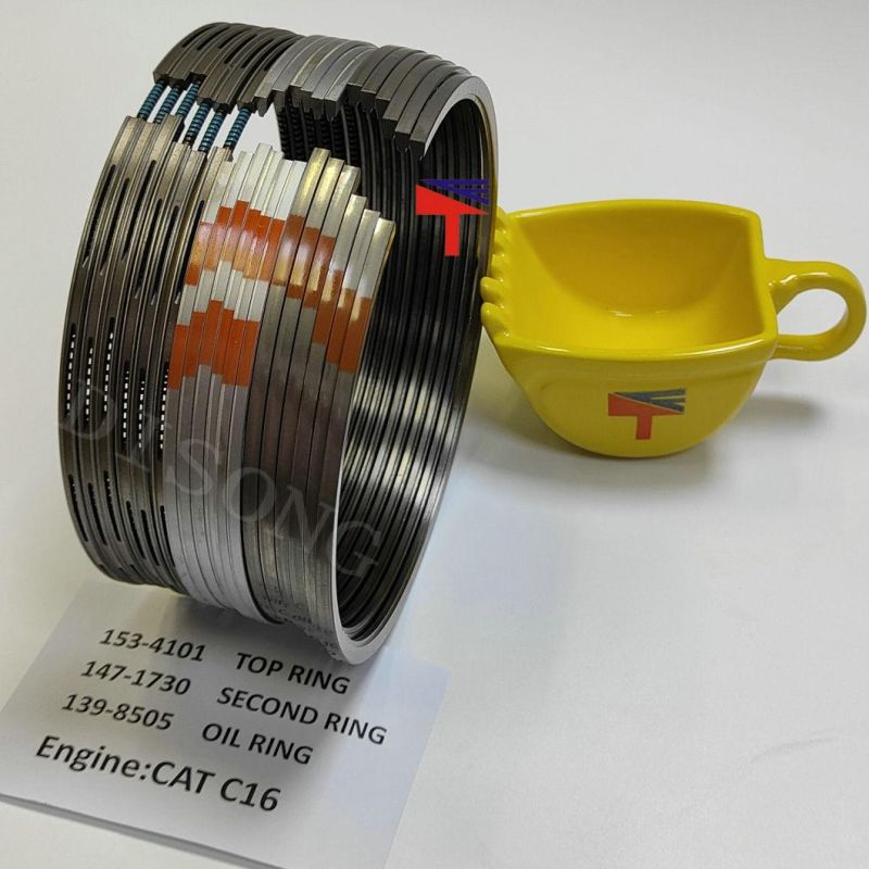 High Quality Diesel Engine Mechanical Parts Piston Ring 153-4101 147-1730 139-8505 for Excavator 385b Wheelloader 988g Engine C16 3456 Generator Set