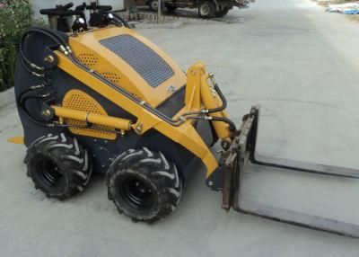 Gasoline Mini Tiller Garden Machine Cultivator Mini Skid Steer Loader with Fork Attachment Mini Skid Steer Loader