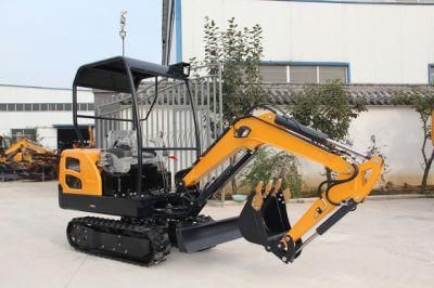 Ht18 Multifunctional Garden Farm Mini Digger 1.8 Ton Excavator with 0.06m3