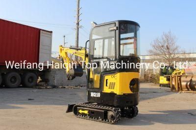 Made in China Mini Digger with Cabin (HQ10) with CE, Euro 5 Engine