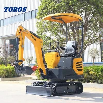 1.5 Ton Mini Excavators Mini Excavator Operating Weight 1450kg Medium Size Hydraulic Crawler Excavator