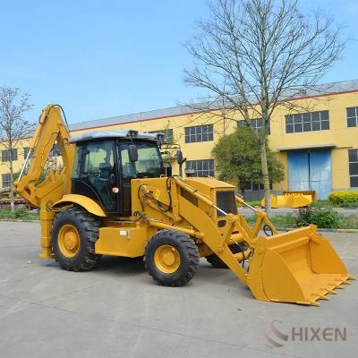 Compact Backhoe Loader Wz10-10 3.5ton Wheel Digger Excavator