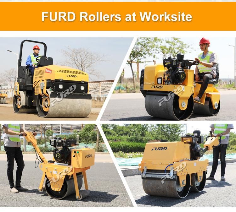 550kg Double Drum Hand Roller Compactor