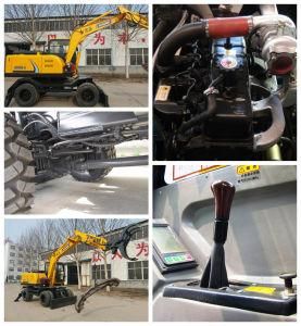 Wheel Excavator 8.5ton with Bucket#Grasper#Breaking Hammer#Rotory Drill