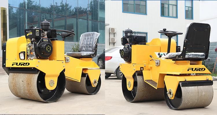 Ride on Hydraulic Double Drum Road Roller Compactor Fyl-860