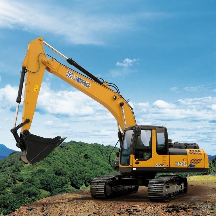 Chinese Manufacture 21ton Hydraulic Crawler Digger Excavator, Xe215c 20t 1cbm Crawler Excavator with Hydraulic Hammer, 20ton Hydraulic Excavator