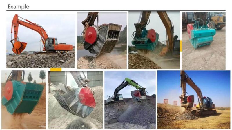 Sell Mini Excavator Hydraulic Crushing Screen Bucket/Crushing Bucket/Rock Breaker