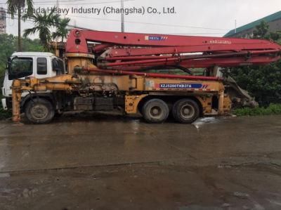 Truck Mounted Concrete Pump 37m Hb37V Cement Pump