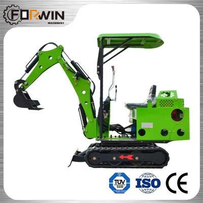 0.8 T Small Backhoe Digger Hydraulic Pump Rubber Crawler Track Fw10s Mini Excavators Cheap Price for Sale