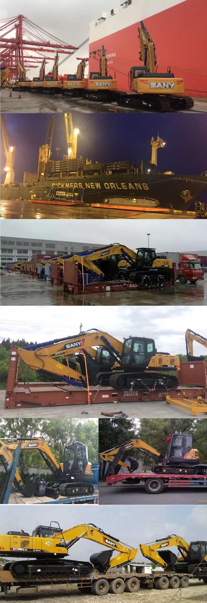 Sany Medium Post Hole Digger Small Digging Equipment Sy215c Excavator Price