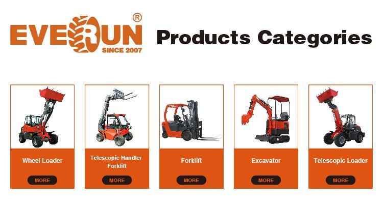 China Everun Er416t 1.6ton CE EPA Compact Construction Agricultural Garden Farm Small Front End Chinese Mini Bucket Shovel Boom Wheel Loader for Sale