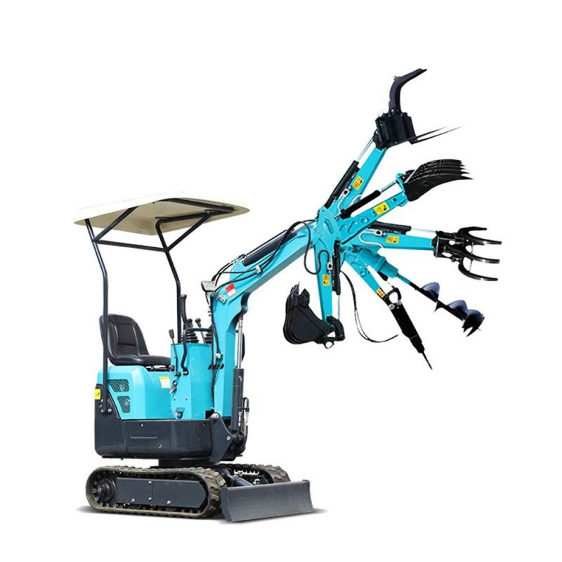 Mini Diggers Agricultural Hydraulic Excavator 1 Ton Micro Mini Excavator