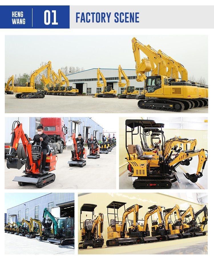 Durable Structure Forceful Hydraulic System 1 Ton Crawler Excavator