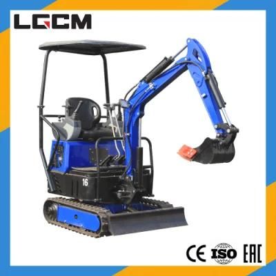 Lgcm 1.6ton Hydraulic Crawler Small Digger Mini Excavator Original Machine